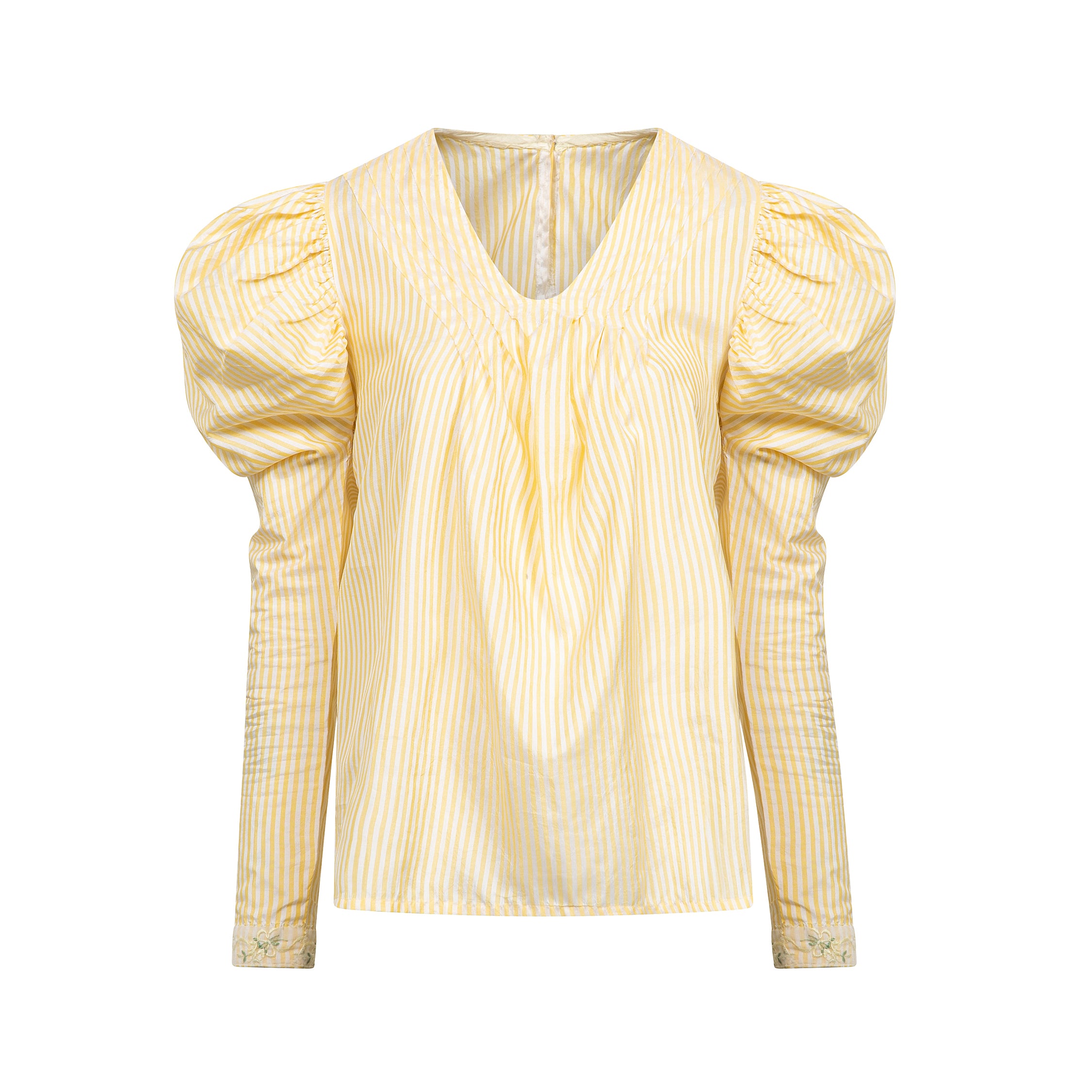 Striped yellow blouse