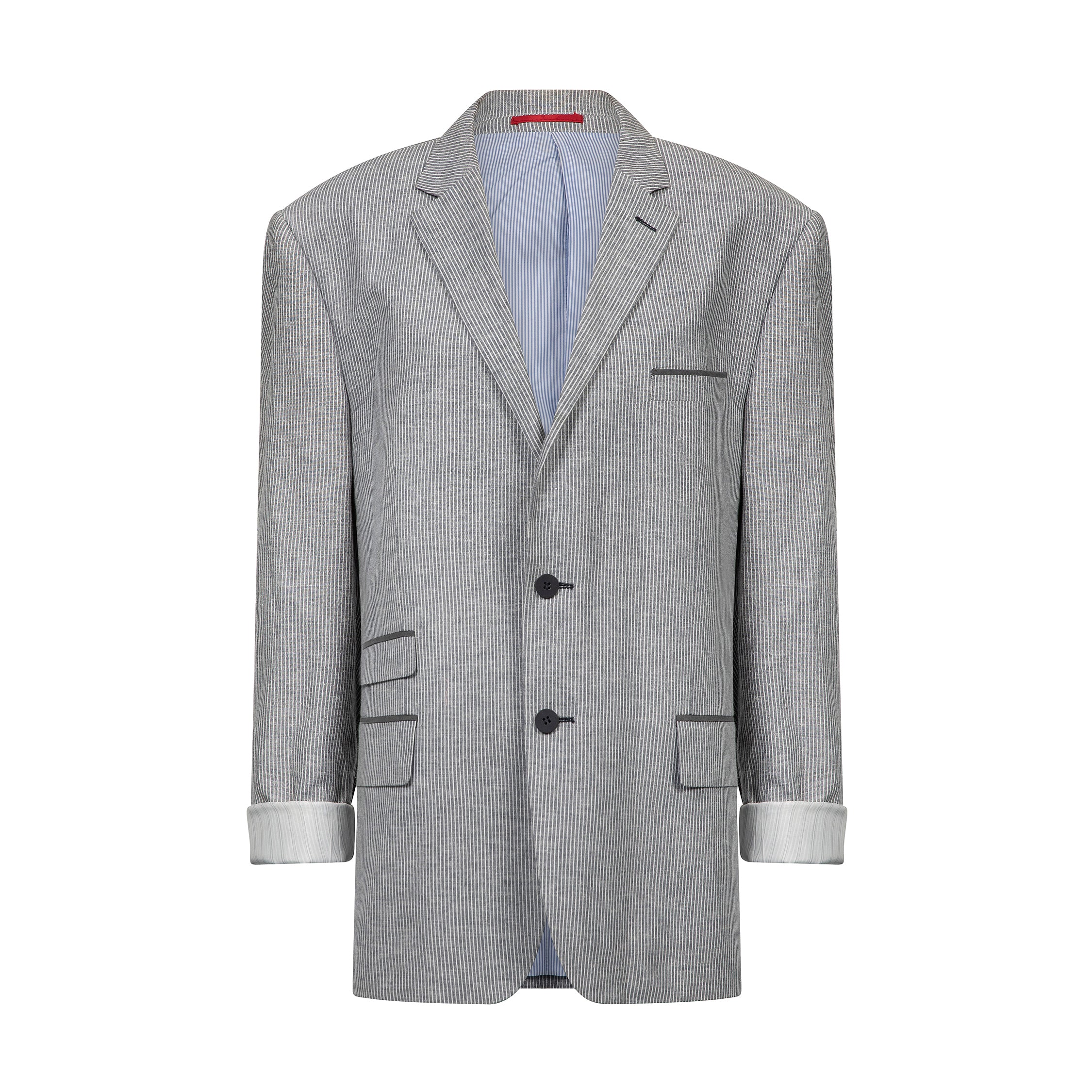 Stripe fitted blazer.bb