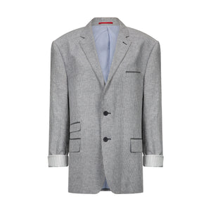 Stripe fitted blazer.bb