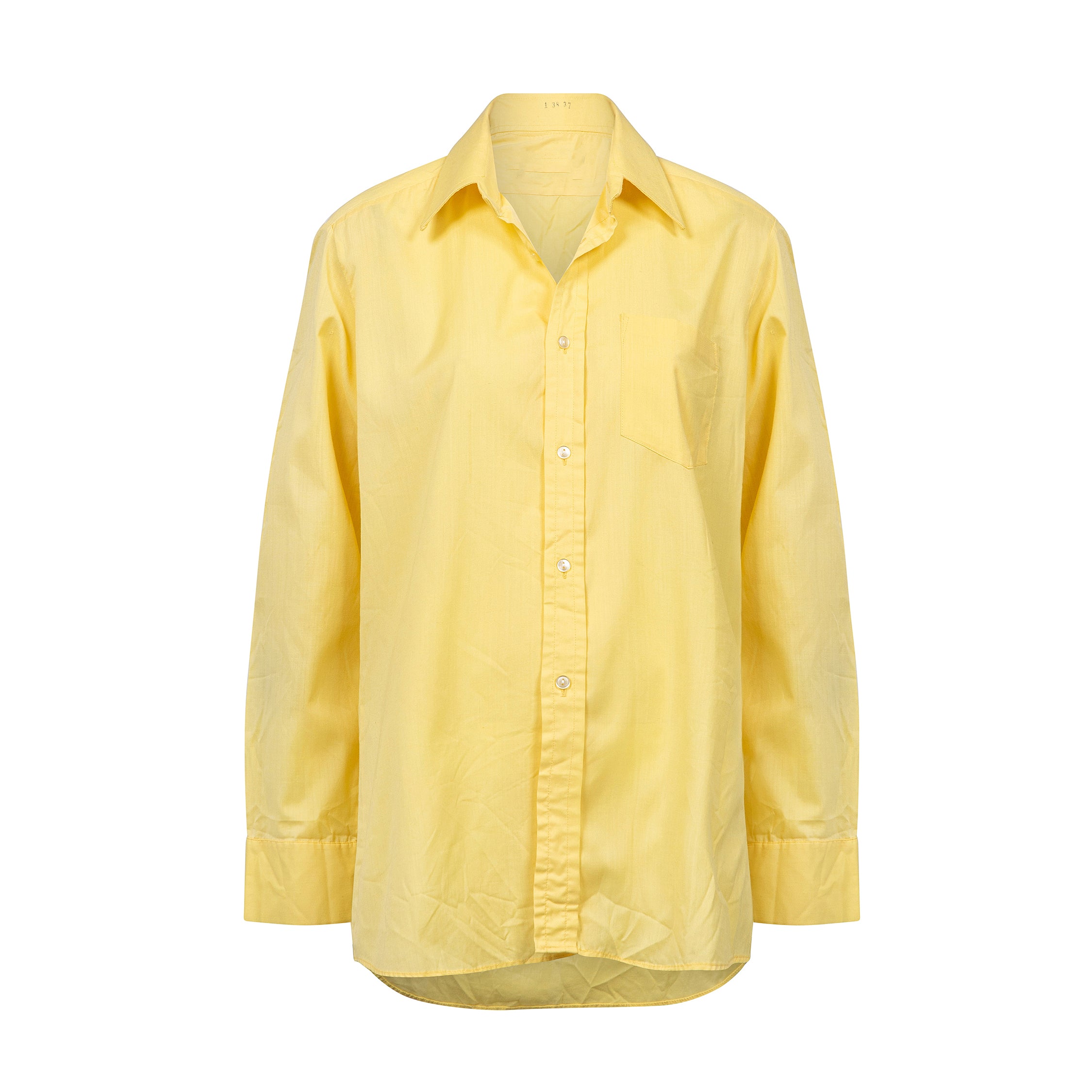 Bright yellow shirt.