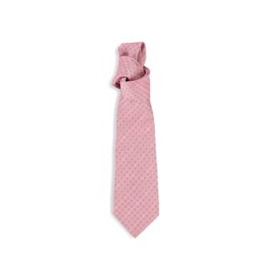 Pink tie.