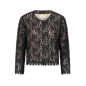 Black lace blouse