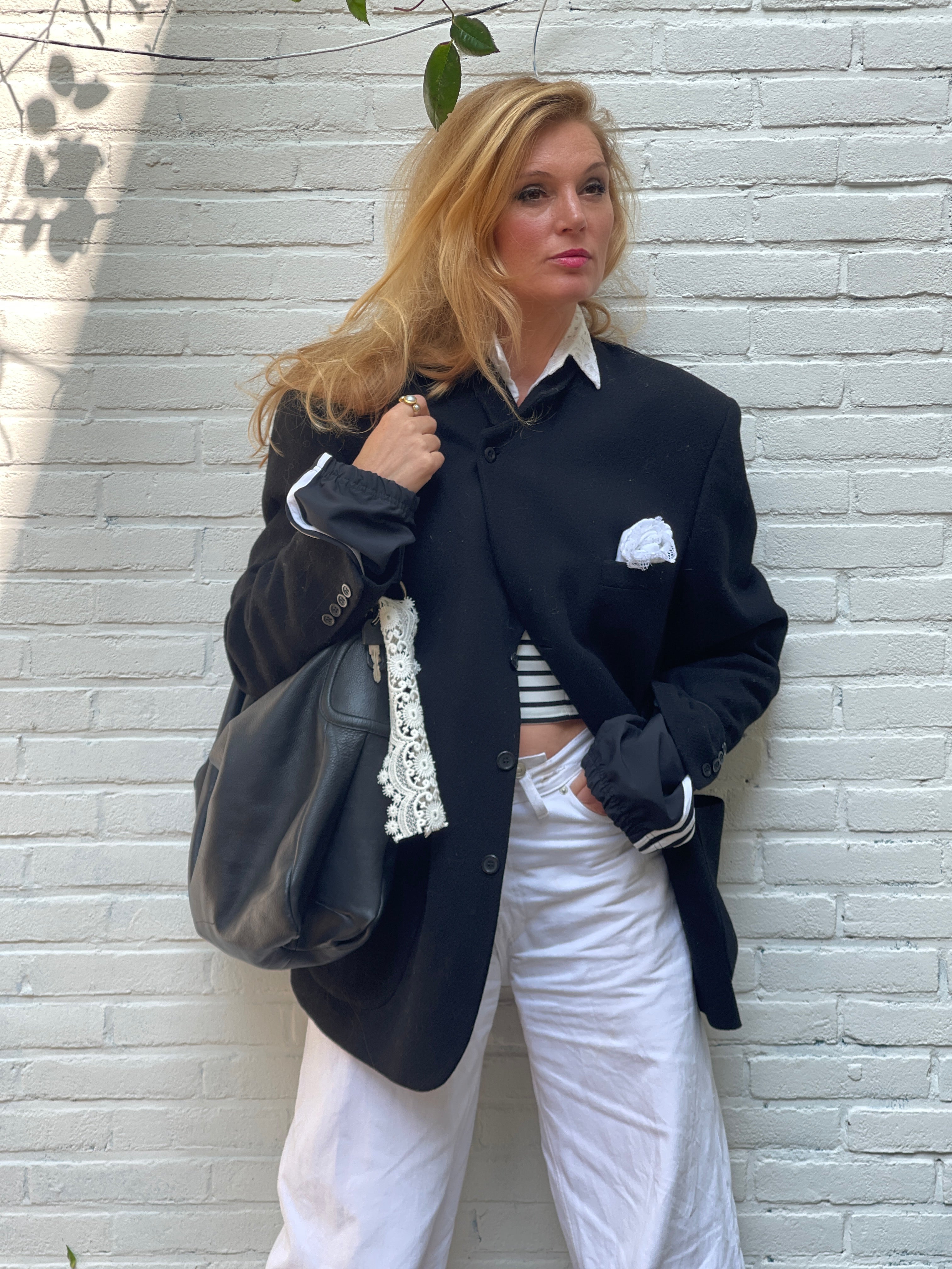 Black wool blazer
