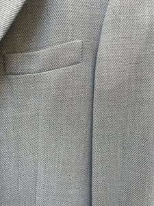 French grey pleated suit