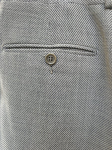 French grey pleated suit