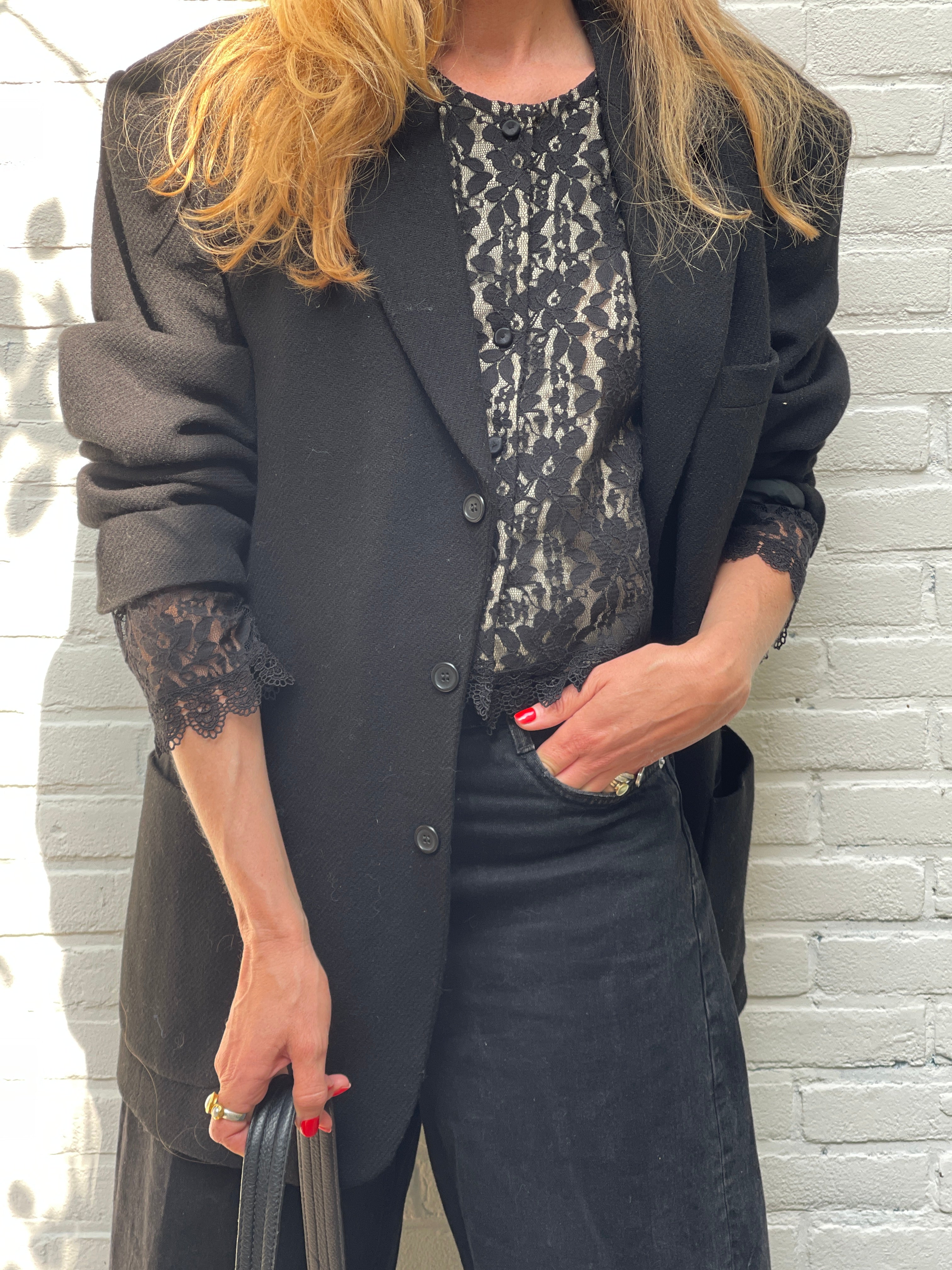 Black wool blazer