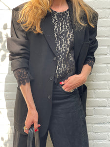 Black wool blazer