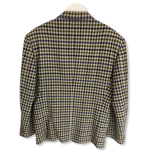 Wool check blazer by YSL.