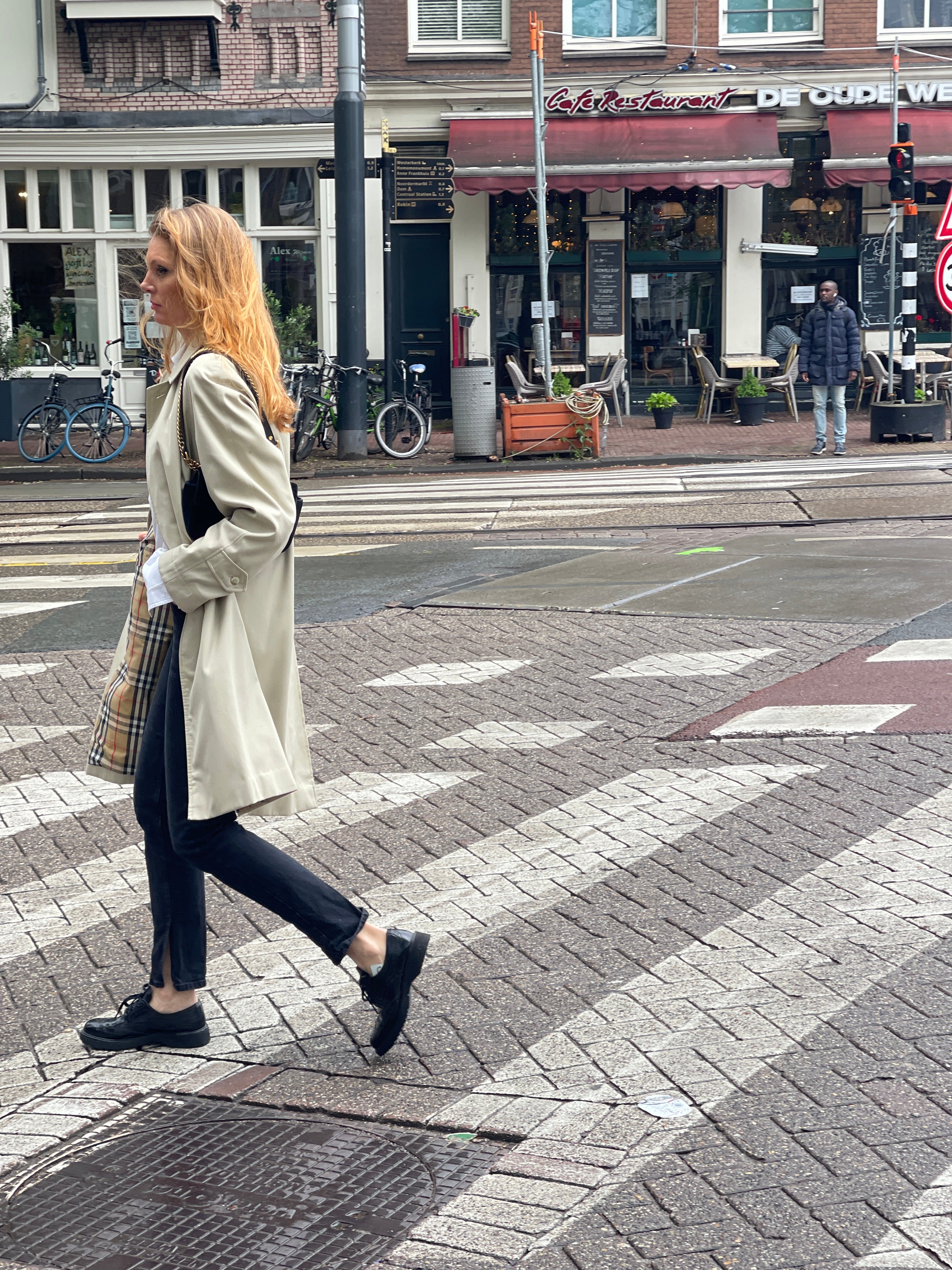 Trench ( Car) coat by Burberry.