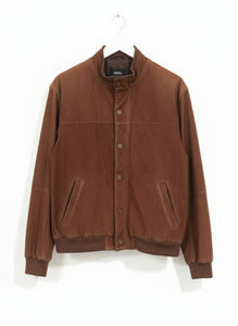 Brown suede jacket.