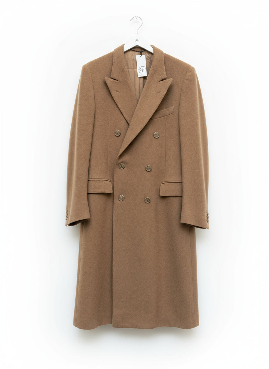 Classic camel coat.
