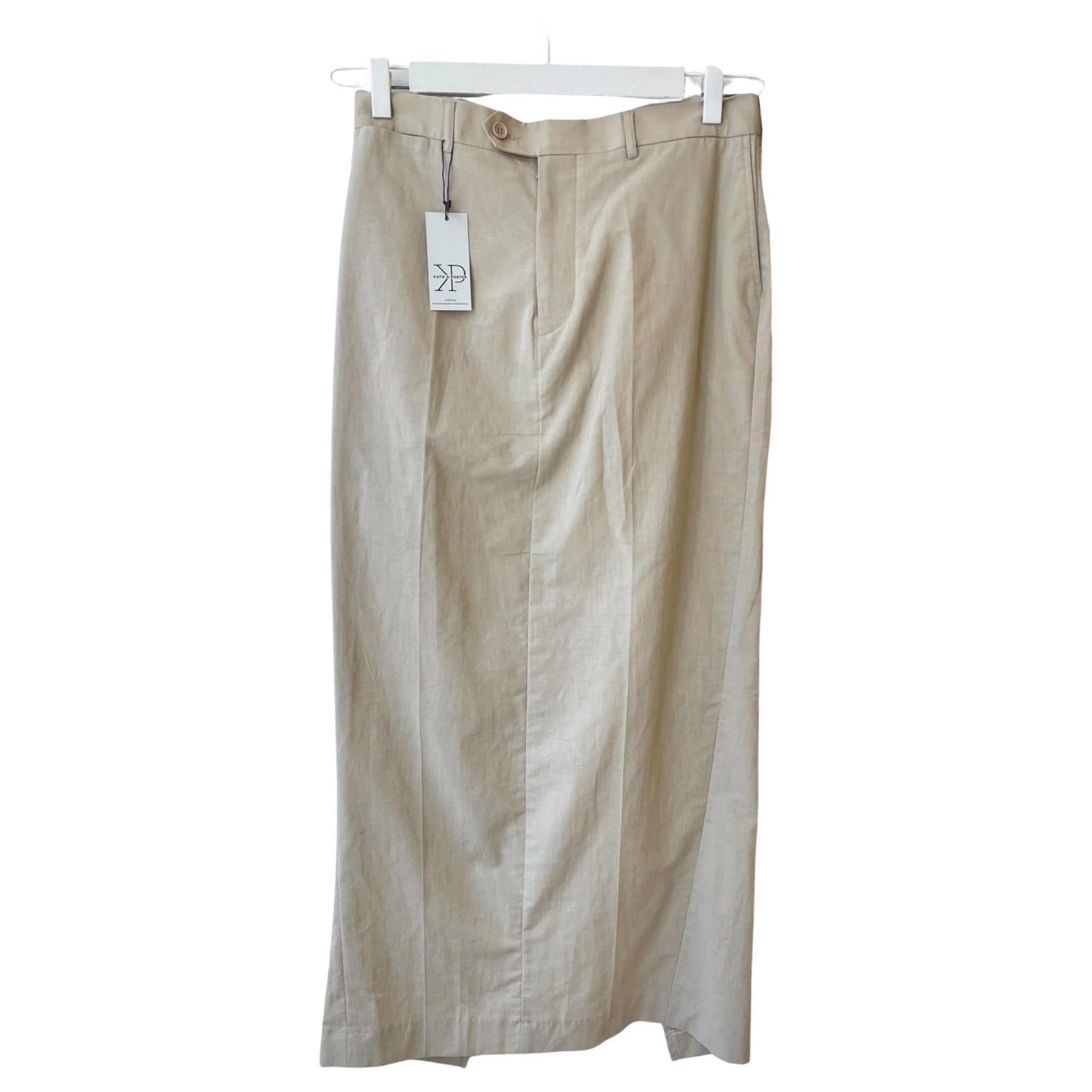 The linen skirt suit