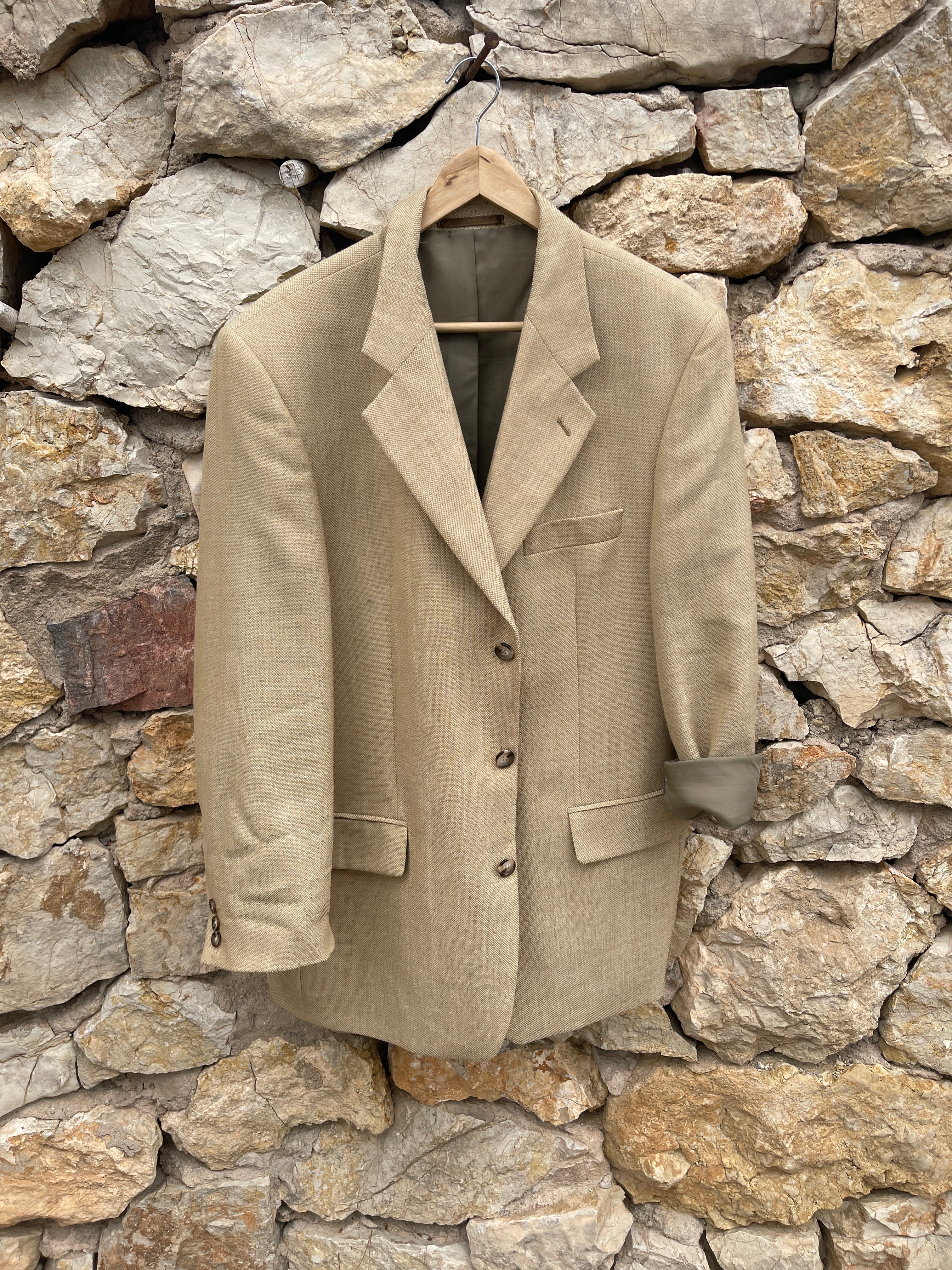 Ocher Italian blazer.