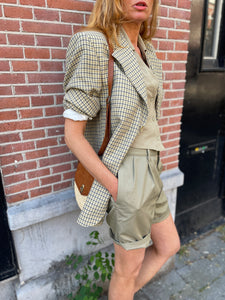 Check summer blazer