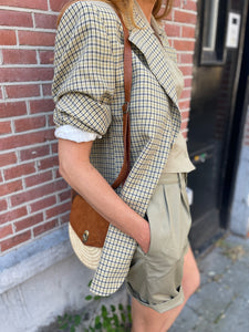Check summer blazer