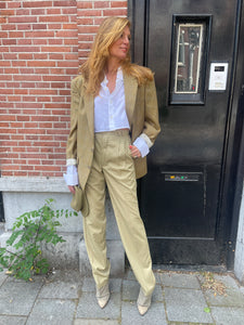 Khaki pleated 80's pants