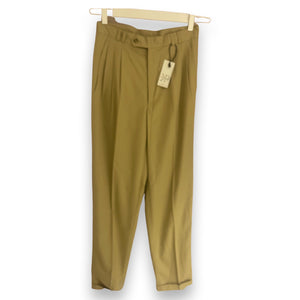 Khaki pleated 80's pants