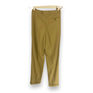 Khaki pleated 80's pants