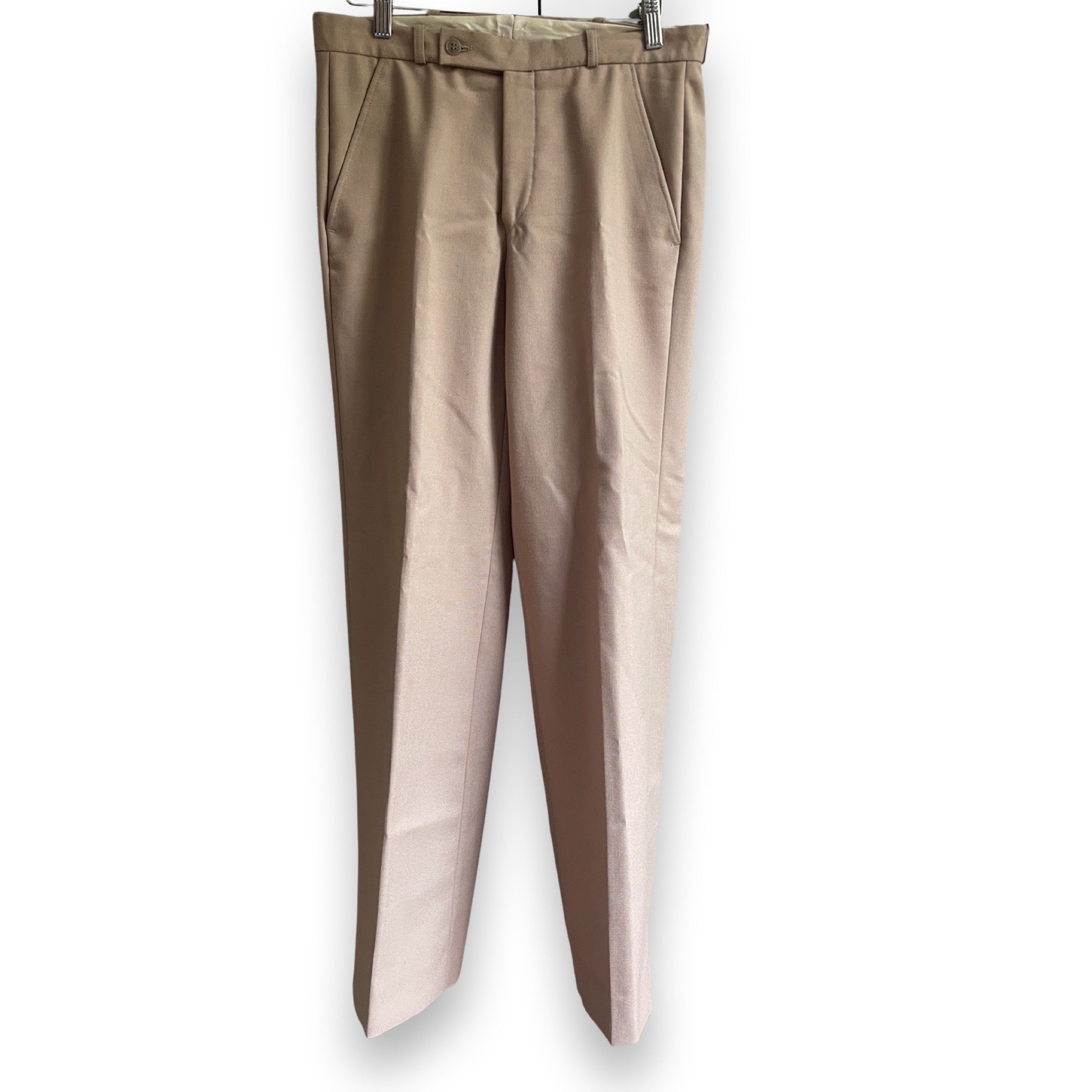 Three pieces beige suit.