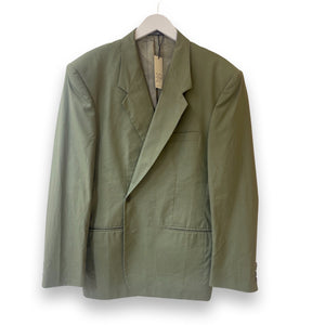 Olive summer suit.