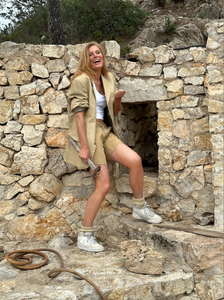 Ocher Italian blazer.