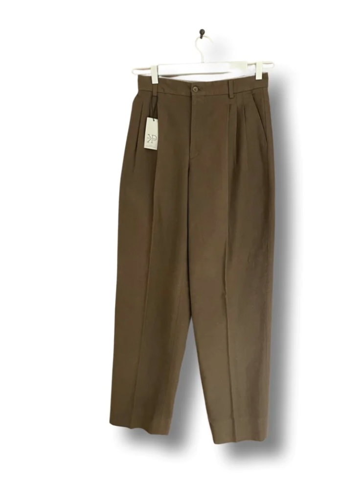 Brown reworked suit.