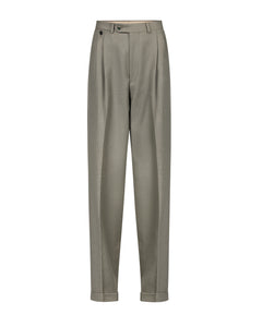 French grey pleated pantalon