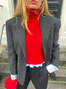 Yves saint Laurent reworked wool blazer.