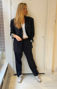 Charcol black suit by YSL.