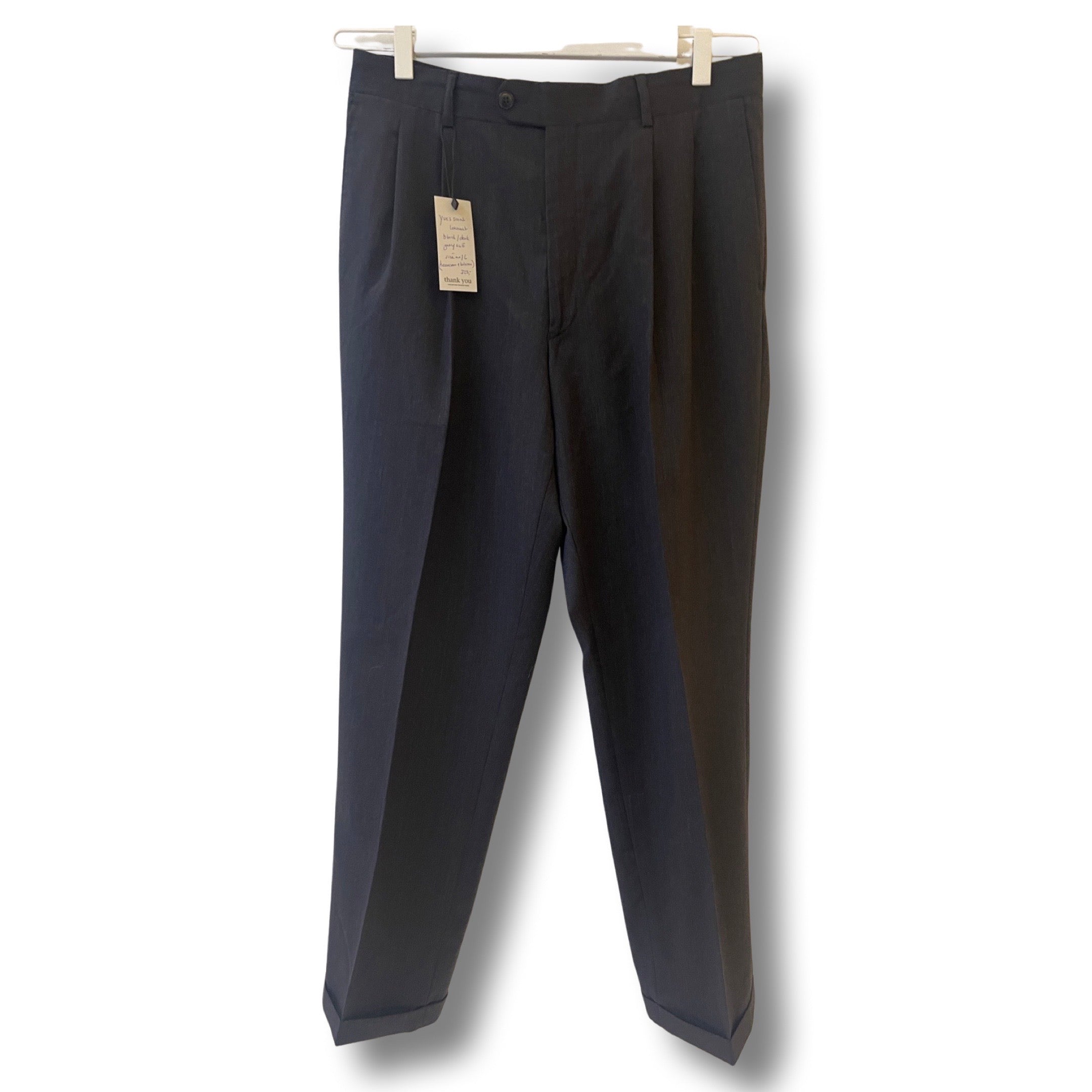 Charcol black suit by YSL.