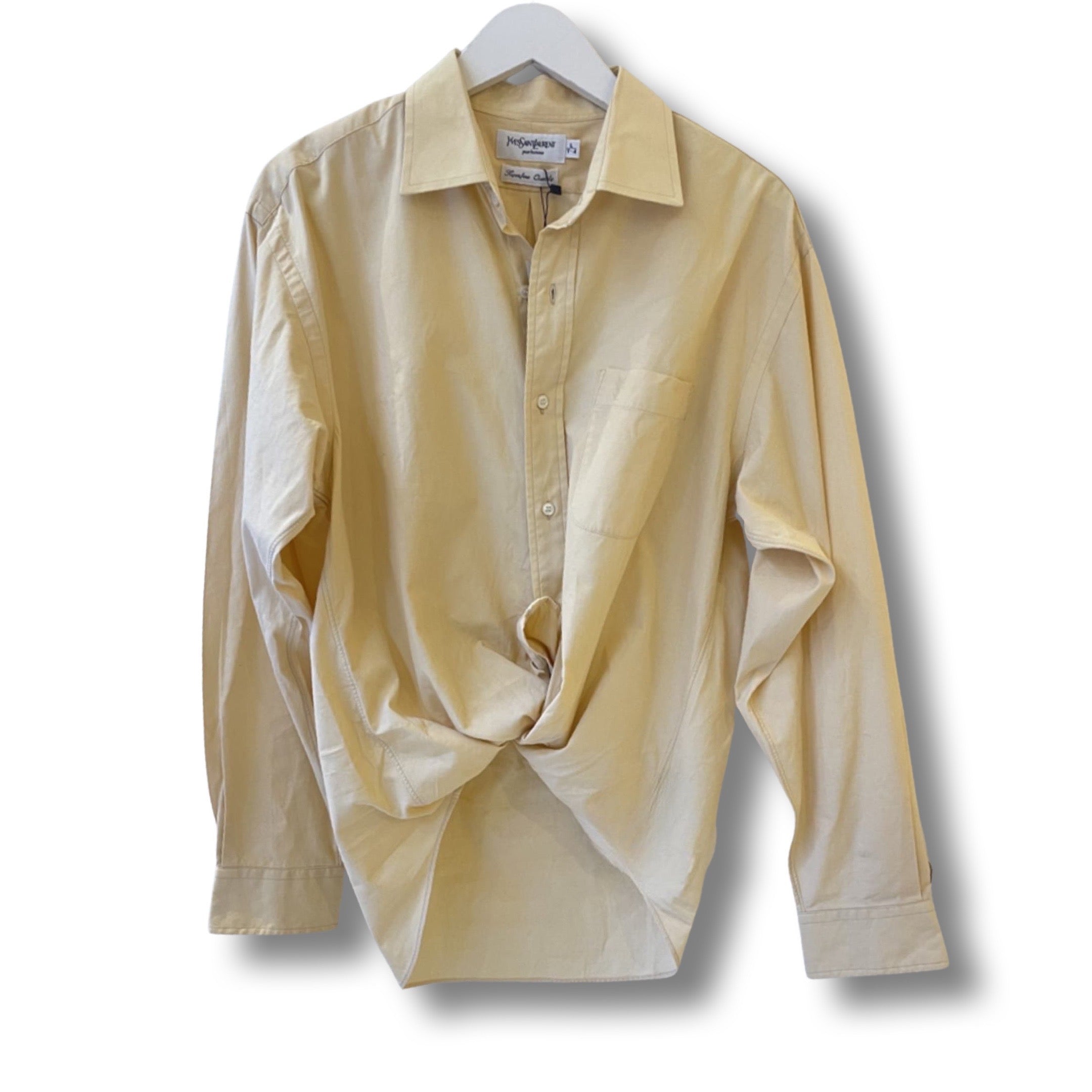 YSL corn yellow men's shirt.