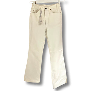 White flaired jeans by Spitfire.