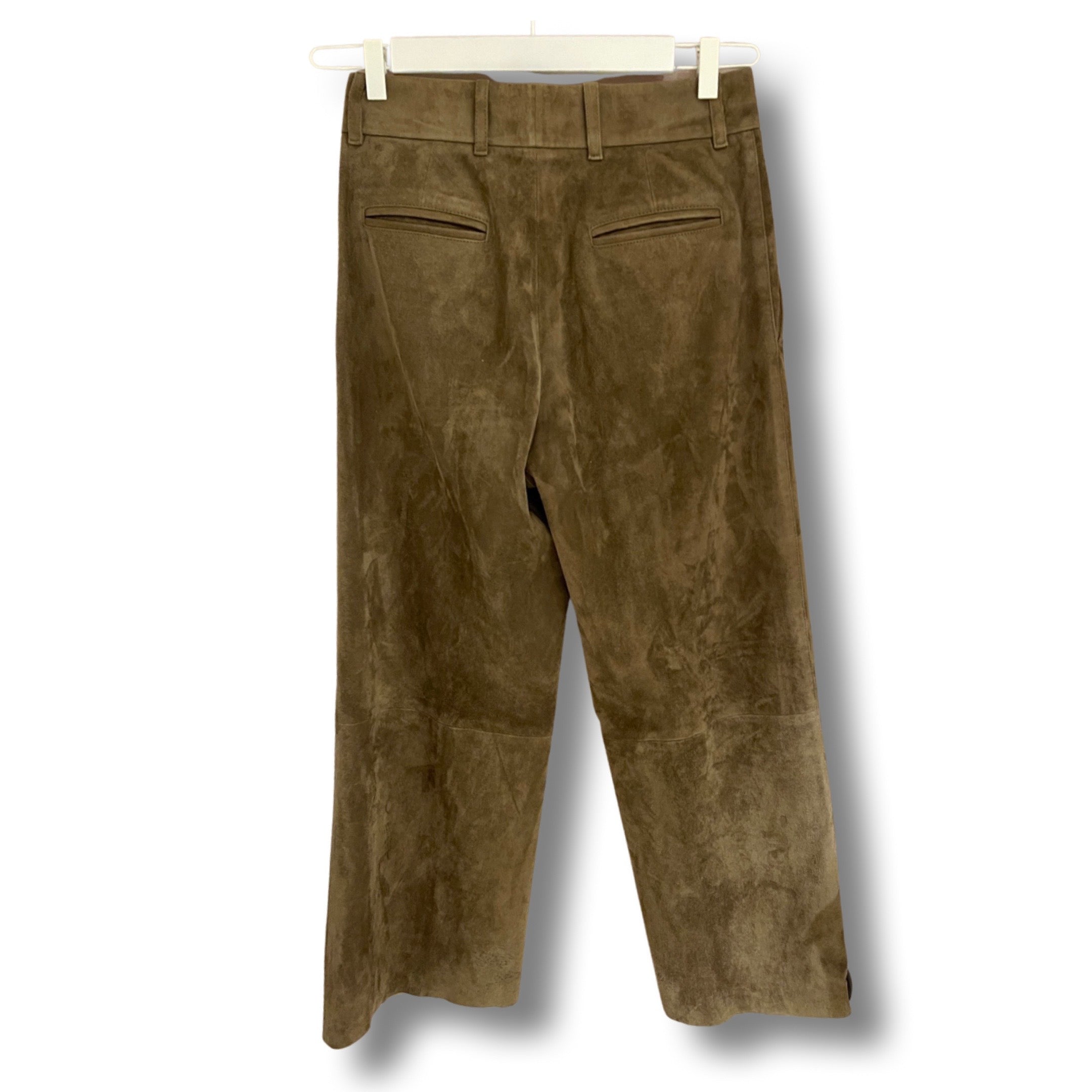 Brown suede culotte by Joseph.
