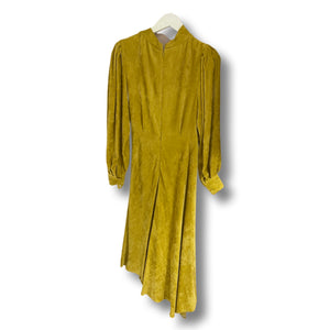 Ocher velvet dress by Isabel Marant.