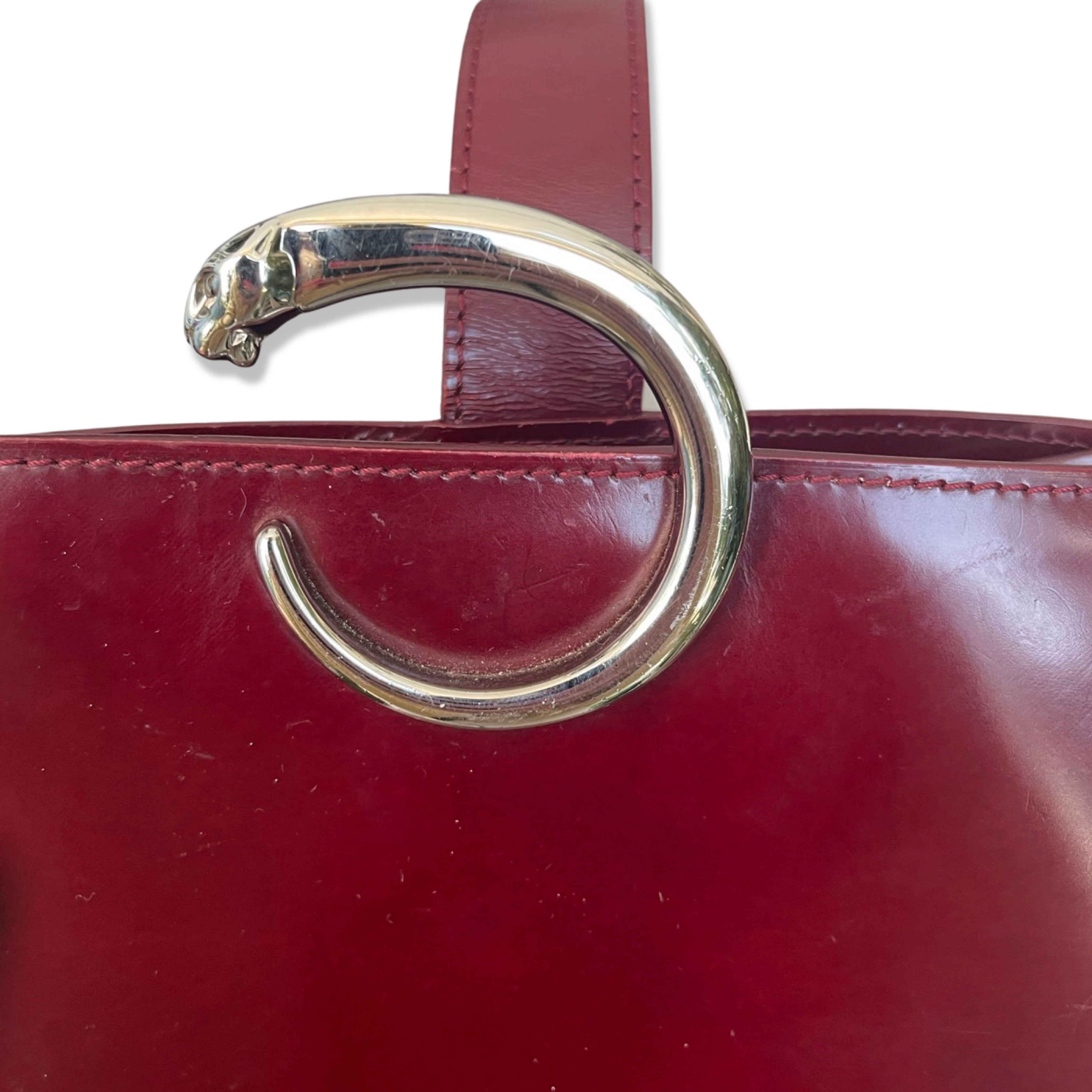 leather backpack Cartier.