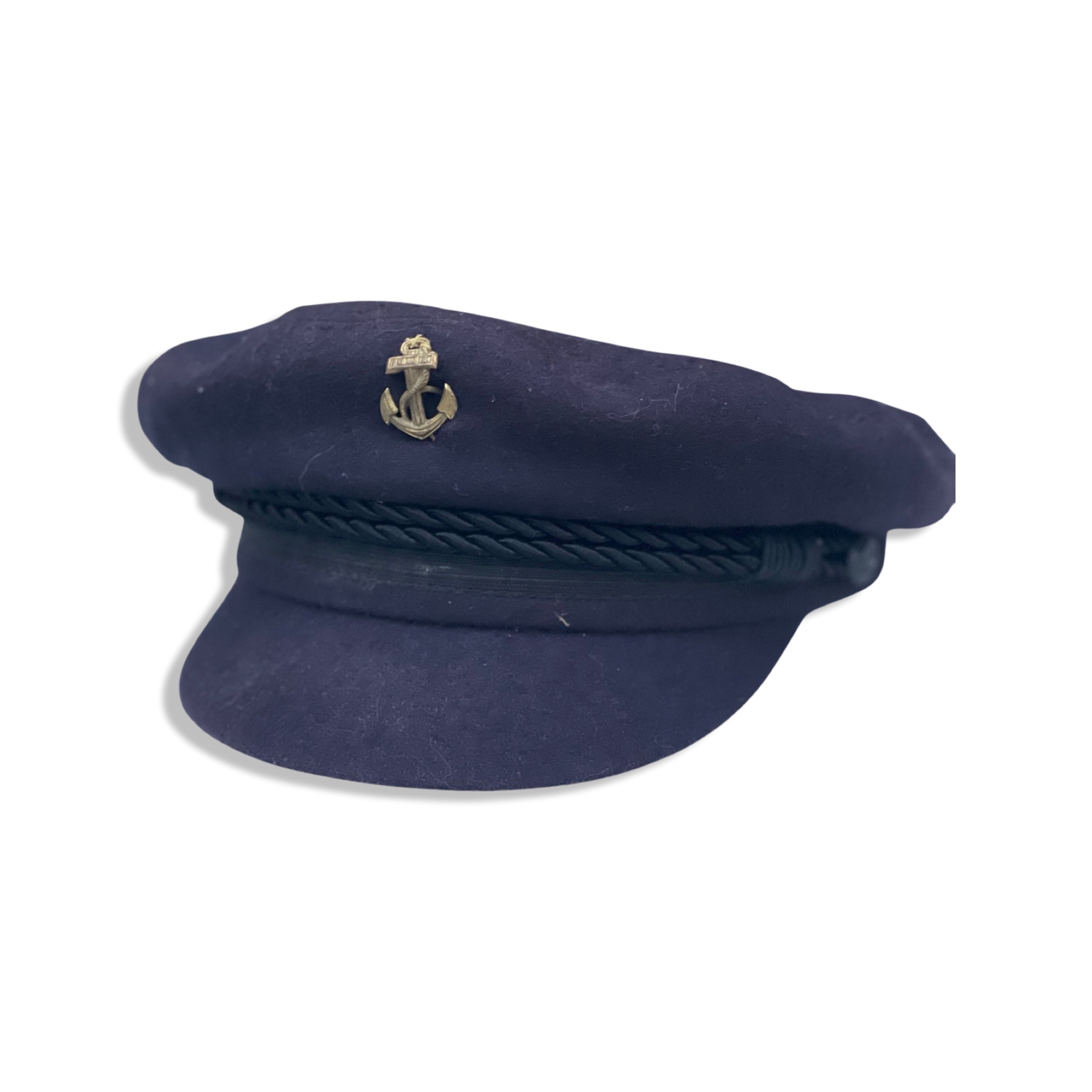 Navy wool sailor cap.