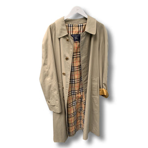 Light green trench coat Burberry.