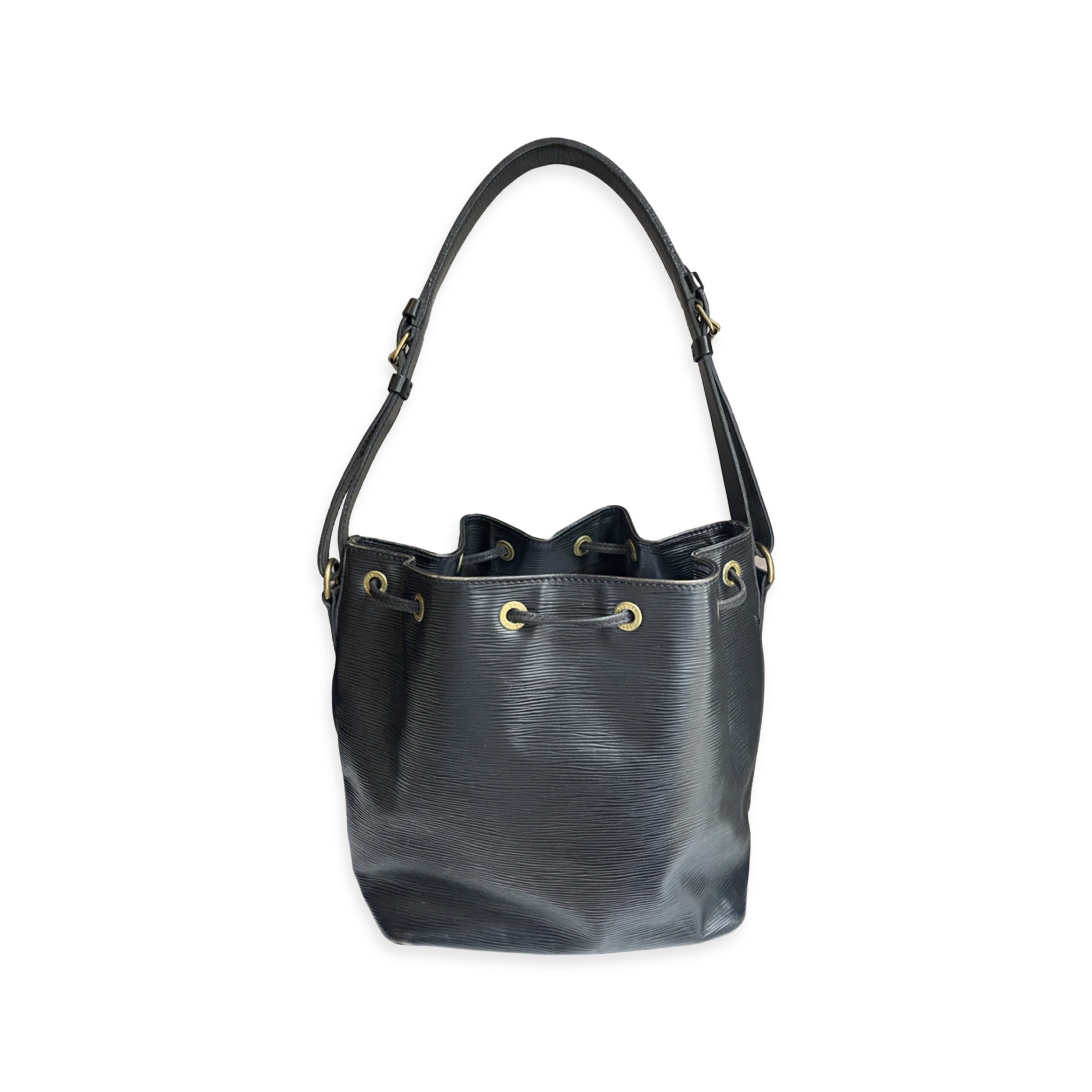 Louis Vuitton black leather Noé bag