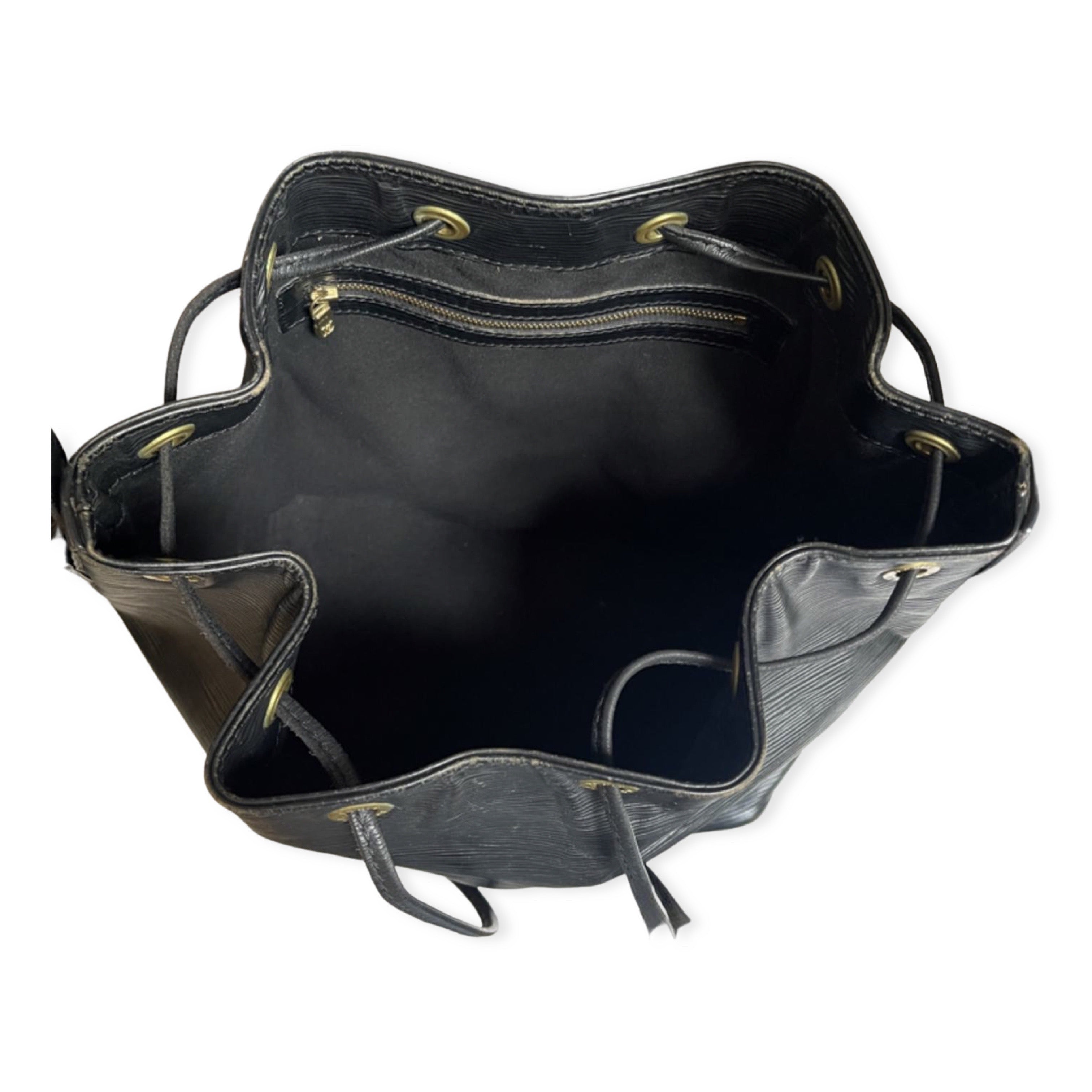 Louis Vuitton black leather Noé bag