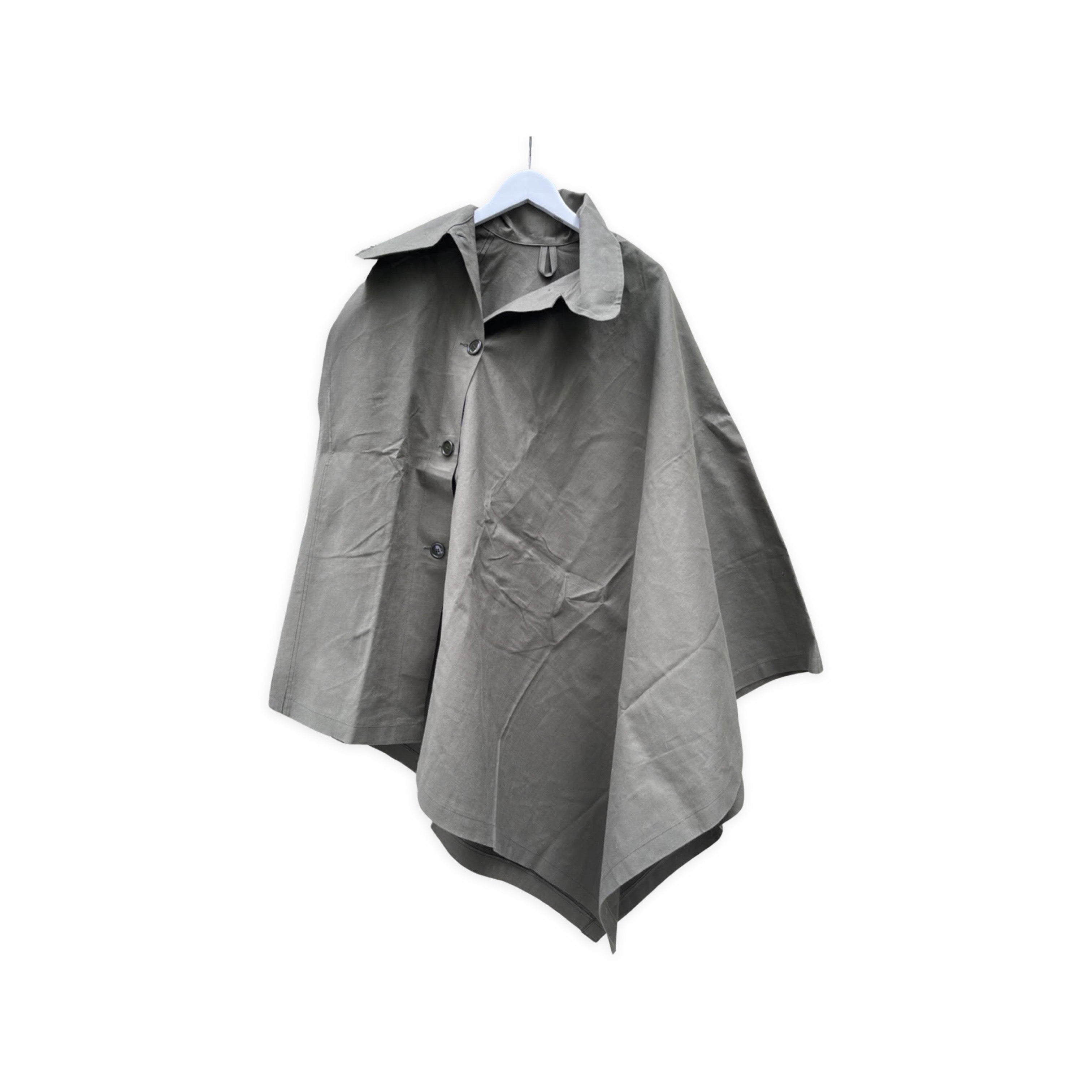 Military rain cape.