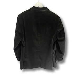 Velour black blazer by Burberry.