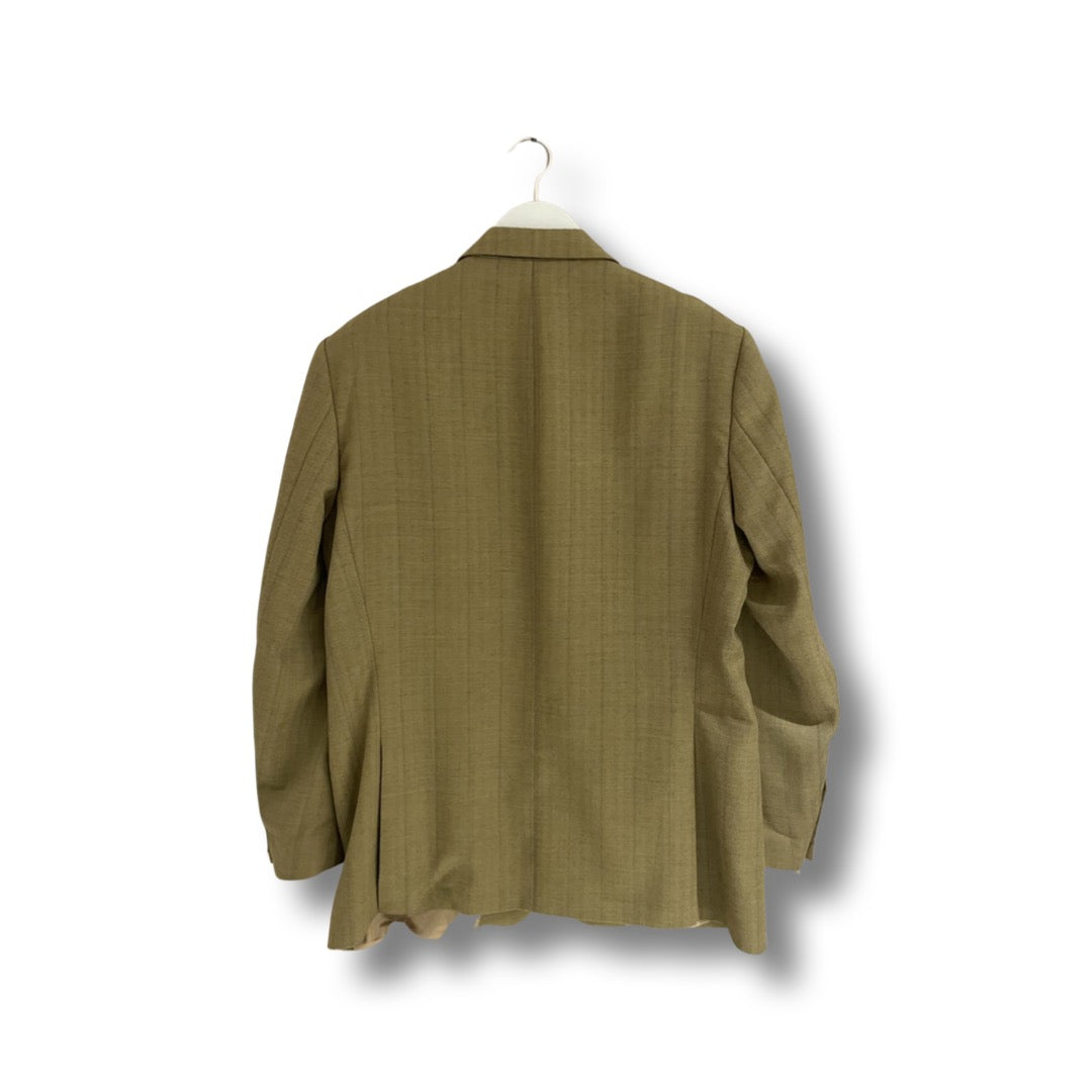 Herringbone ocher coloured blazer by Daniel Hechter.