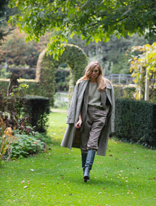Light green trench coat Burberry.