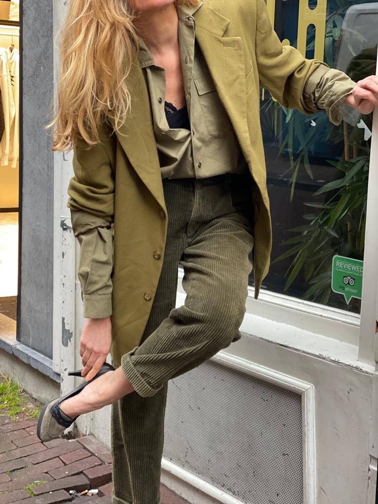olive green vintage blazer.