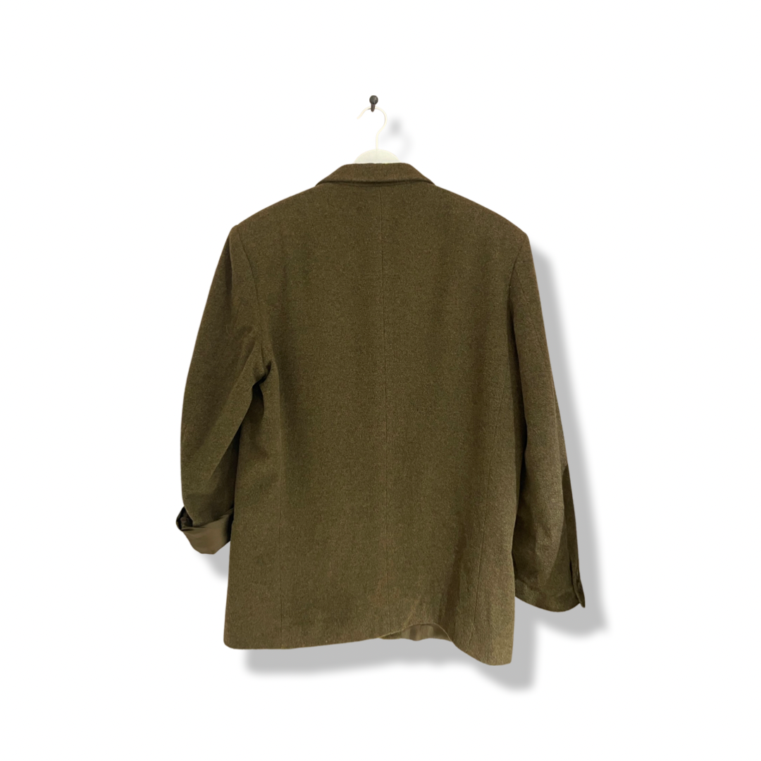 Wool brown blazer.