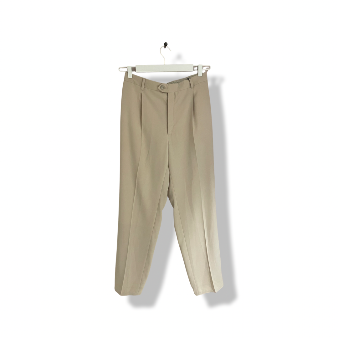 Beige suit by YSL.