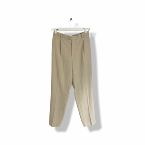 Beige suit by YSL.