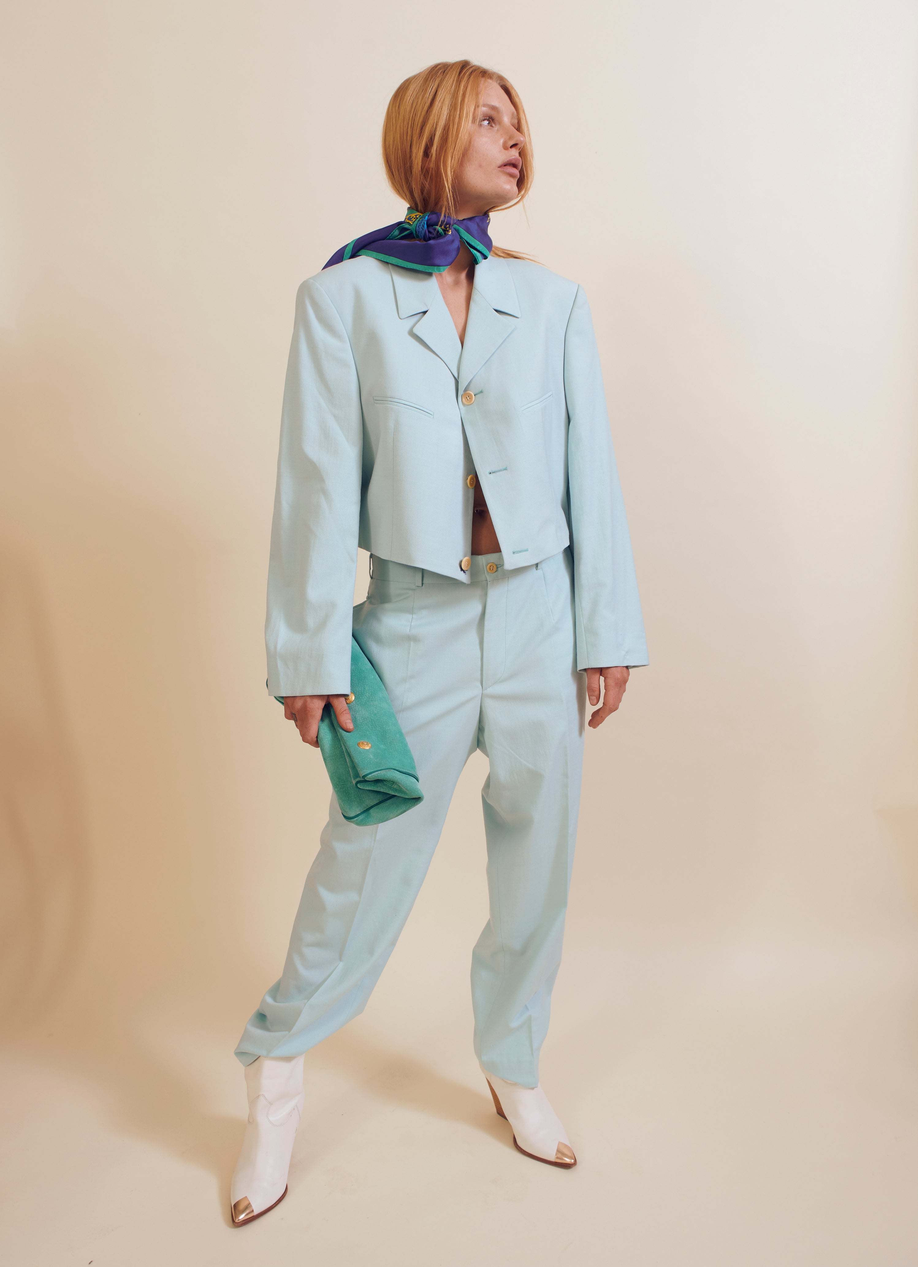 Re worked aqua men's suit.